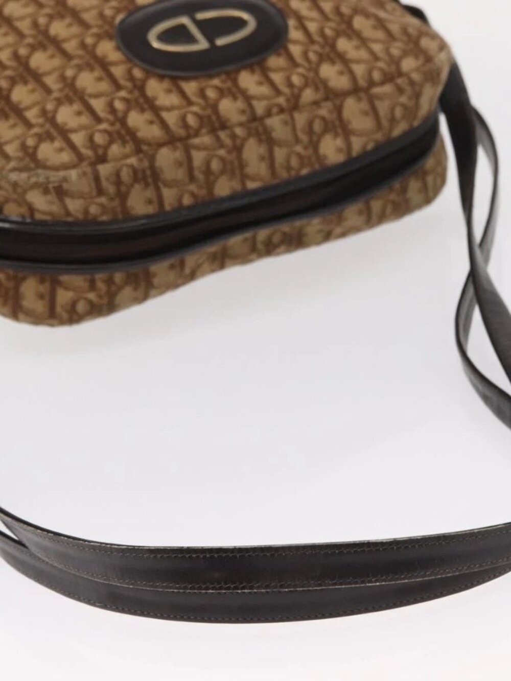 Christian Dior Trotter Canvas Shoulder Bag Brown Auth 156003 - Picture 8 of 16